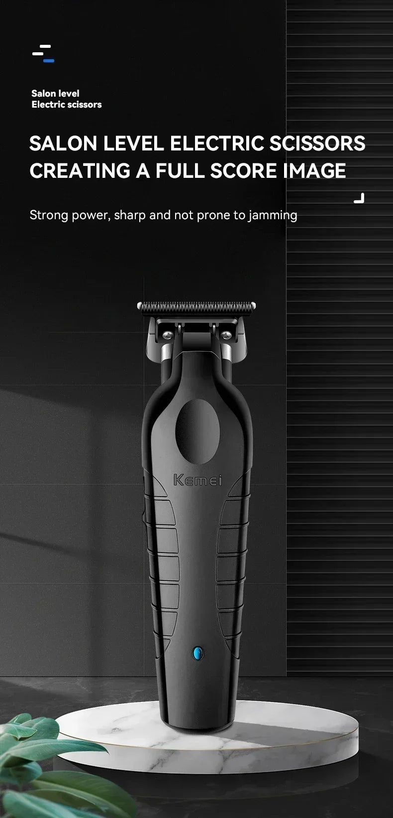 Kemei KM-2299 USB Fast Charging Clippers Barber Machine 1200MA Rechargeable Cordless Hair Trimmer Kemei Electric Hair Clipper