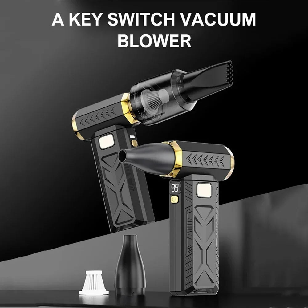 M18 Brushless Turbo Blower Jet Fan 400000RPM Powerful Electric Portable Dust Cleaner 53m/s Type-C Charging Violent Fan - Shoppiline