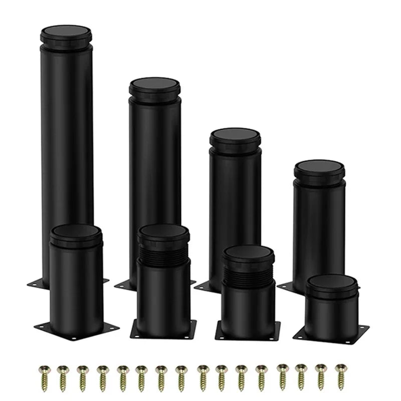 4 Pack Adjustable Stainless Steel Furniture Legs 5-30cm, for Cabinet Table Sofa