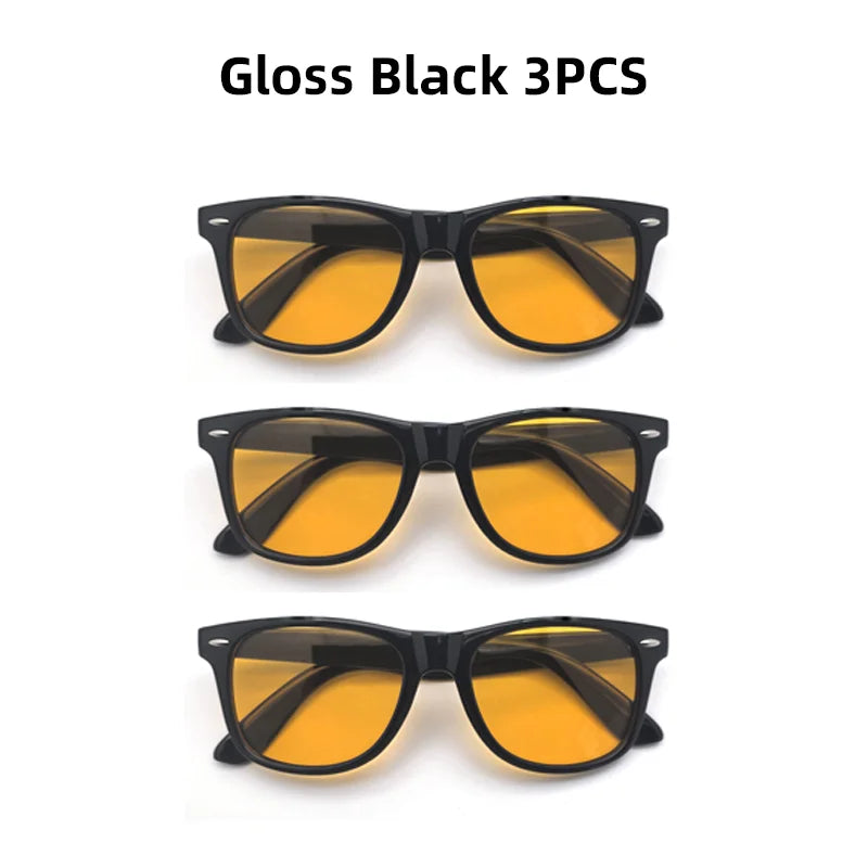 VIVIBEE Night Vision Blue Light Blocking Glasses Men Square Computer Eye Protection Eyeglasses Gaming Women Orange Eyewear