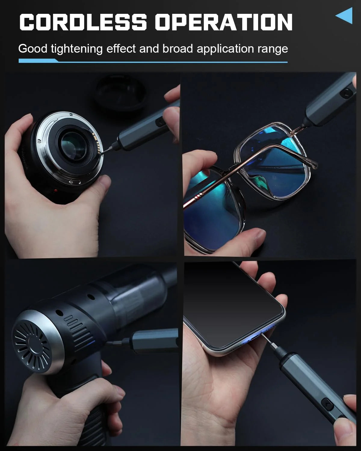 68 in 1 Electric Screwdriver Set 5 Torque Settings Precision Power Tool Magnetic Screw Driver Bits for iPhone Glasses Watch PC - Shoppiline