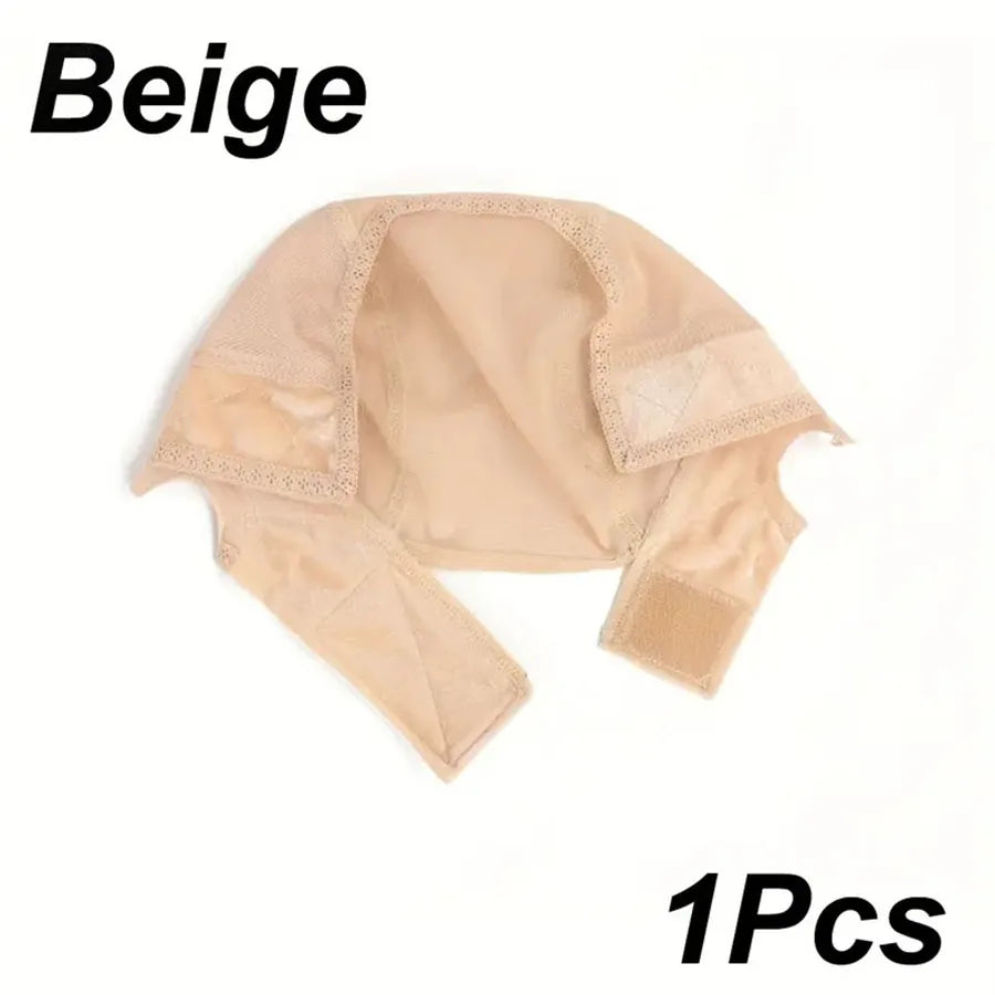 Female Headband Wig Cap Hd Lace Wig Cap For Wig Making U Part Wig Caps With Adjustable Velvet Wig Grip To Wear Wig Nude Hair Net