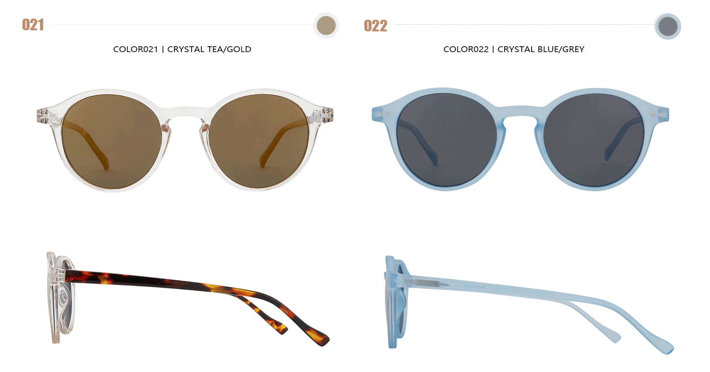 ZENOTTIC Lunettes de Soleil Rétro Polarisées 2023 2024 Hommes Femmes Vintage Petite Monture Ronde Lunettes de Soleil Verres Polarisés UV400 Nuance