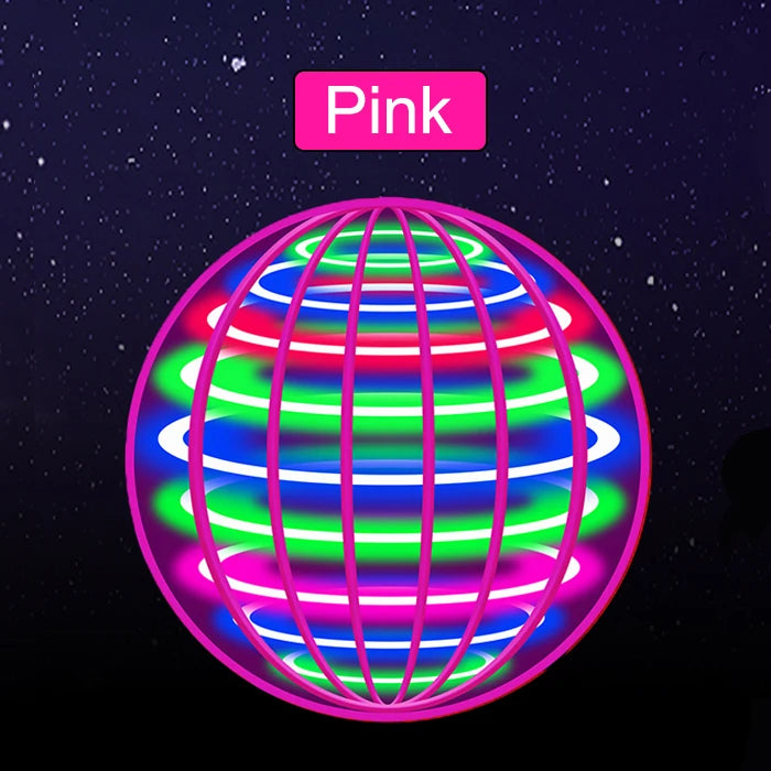 Flying ball, automatic spinning ball, LED dazzling lights, floating magic, fan, UFO flying machine, toy, gift, game, sports ball
