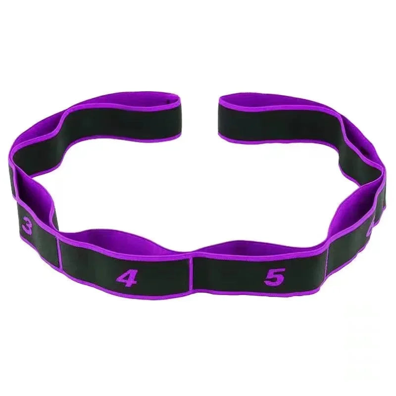8/10 Sections Dance Resistance Band Yoga Stretching Pilates Fitness Digital Elasticity Elastic Stretch Training Tension Belt