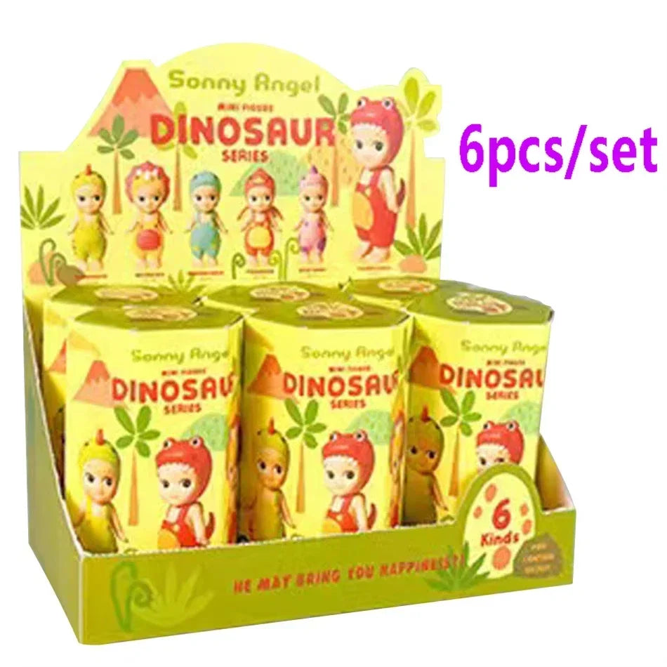 New Sonny Angel Dinosaur Series Hippers Harvest Cute Hippie Doll Trendy Car Mobile Phone Ornaments Dumplings Children'S Toy Gift - Shoppiline