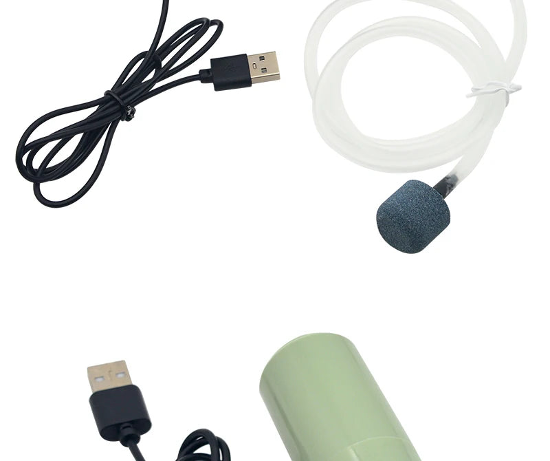 Aquarium USB Air Pump Fish Tank Silent Air Compressor Aquarium Portable Mini Oxygenator Oxygen Aerator Aquarium Accessories 5v