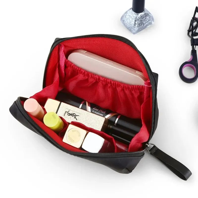 2024 Neue Kosmetiktasche für Damen, einfarbig, koreanischer Stil, Make-up-Tasche, Kulturbeutel, wasserdichter Make-up-Organizer, Luxustasche