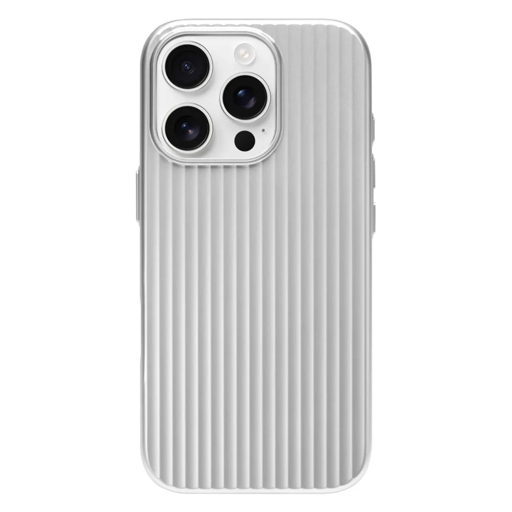 Luxury Stripes Metallic Paint Armor Case For iPhone 17 Air 16 15 14 13 Pro Max Shockproof Camera Protective Slim Matte PC Funda - Shoppiline