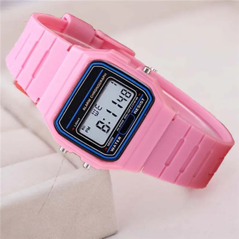 Men's Sport LED Digital Watch Simple Small Square Dial Electronic Silicone Band Fashion Casual Mens Watch Montre Homme