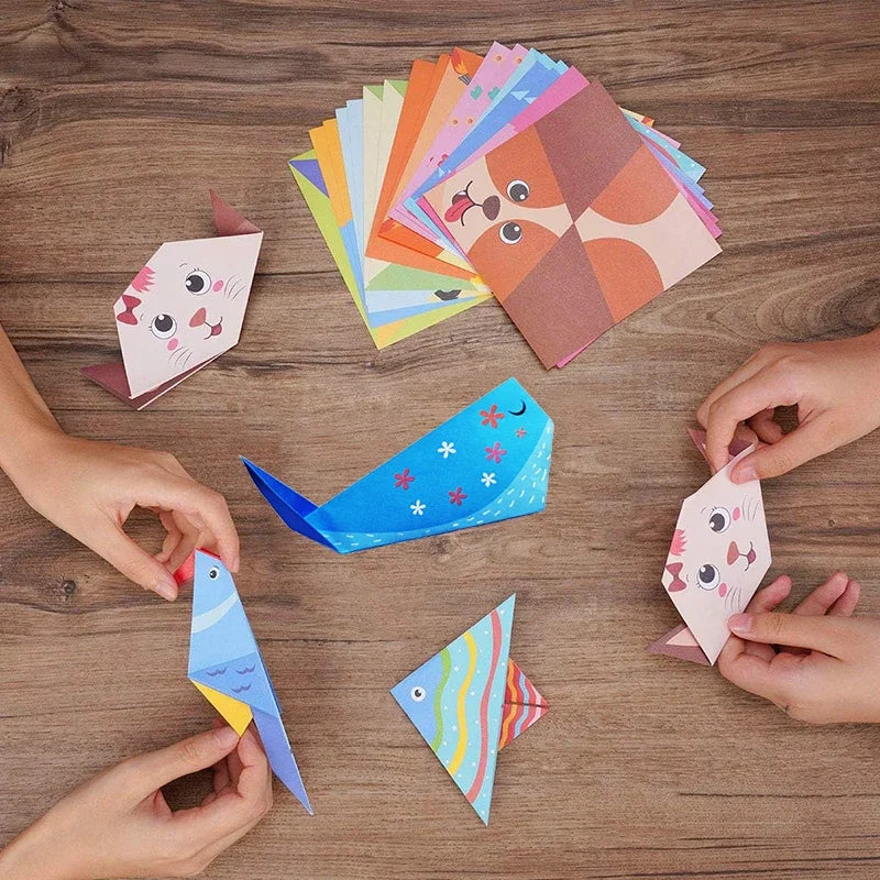 Origami Kit with 30/96 Sheets Paper & Guide Book, DIY Craft Art for Beginners kids，Multiple difficulty level challenges