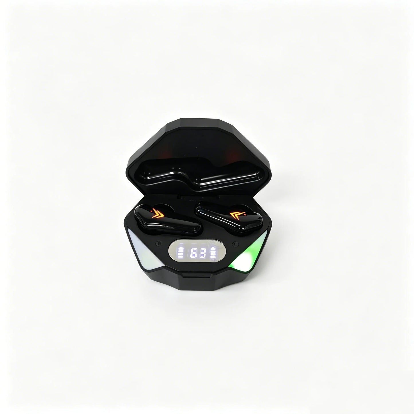 Bluetooth TWS Gaming Earphones Low Latency Wireless In-Ear Headphones With Built-in Mic LED Indicator Lights
