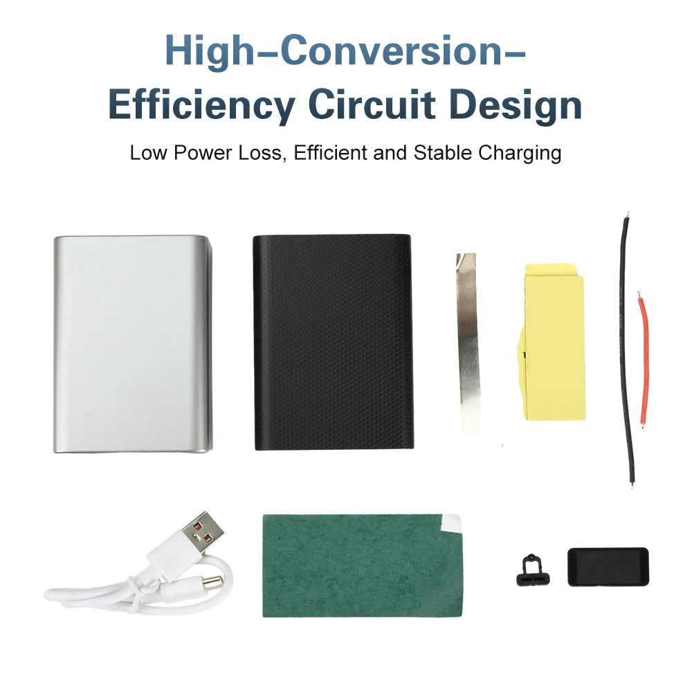22.5W Fast Charging Module TFT Color Screen Digital DIY Power Bank Kit 21700 Battery Case Fast Charging Mini Portable Power ﻿ - Shoppiline