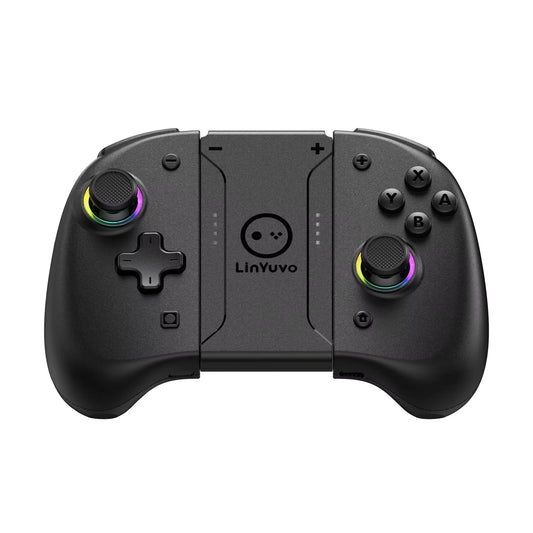 LinYuvo KS37 Meteor Light Wireless Joy-pad for Switch/Switch OLED, with Programmable, 6-Axis Gyro, Turbo & Vibration
