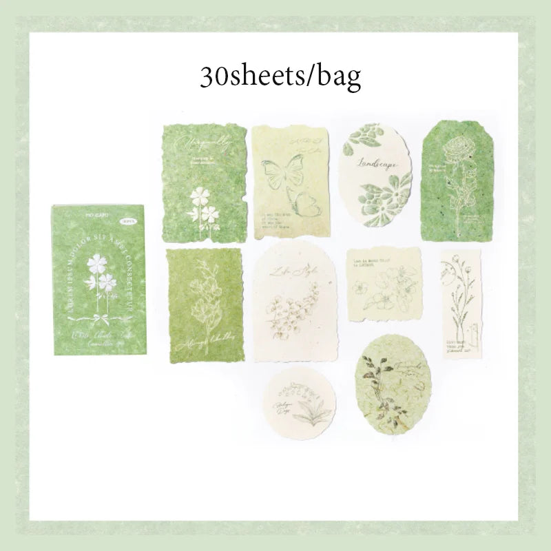 30 Sheets Sticker Pack Embossed Matchbox Style Scrapbooking Stickers for DIY Planner Journal Notebook Phone Case Decoration