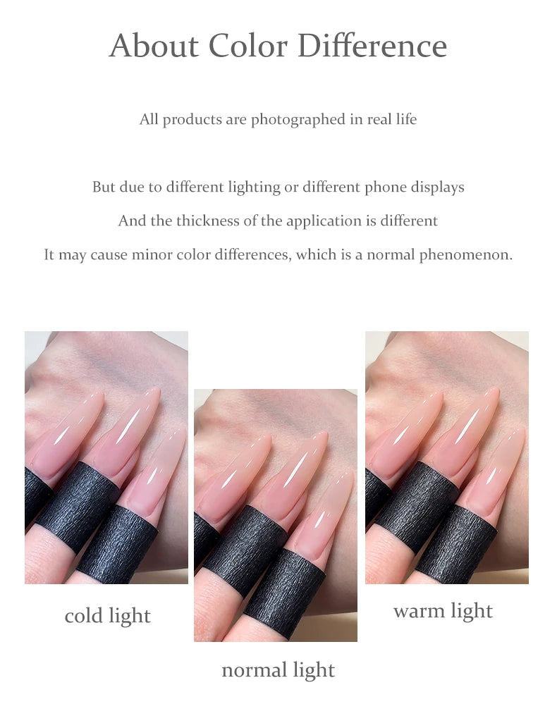 Lot de 1/6 vernis à ongles semi-permanents, 15 ml, effet gelée glacée, UV/LED – kit, sans formaldéhyde. Ovale, brillant. Idéal pour salon et DIY.