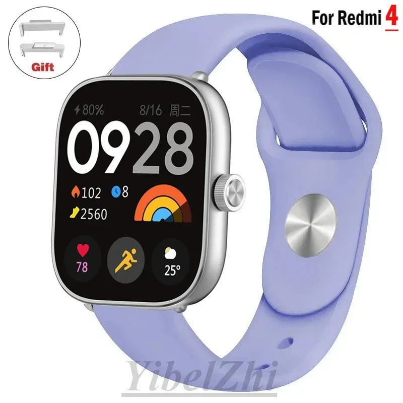 Sportarmband für Redmi Watch 4 Armband Smartwatch Armband Zubehör Weiches Silikon Armband Correa für Xiaomi Mi Band 8 Pro