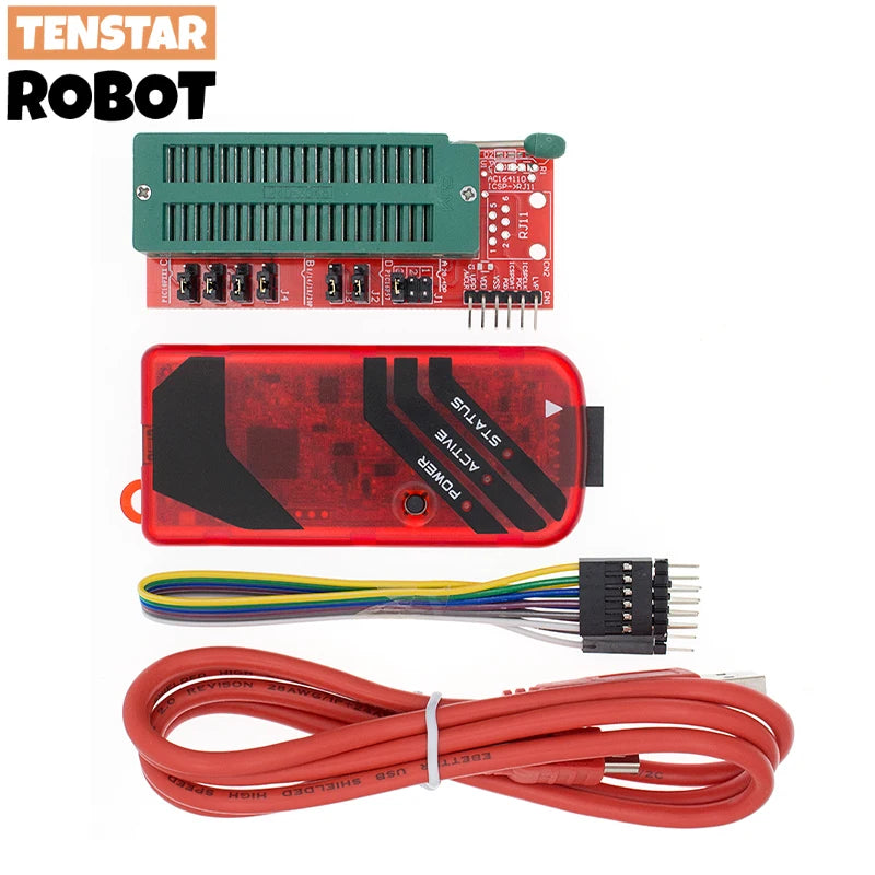 TSTARDEV PICKIT3 PIC KIT3 PICKIT 3 Programmer Offline Programming PIC Microcontroller Chip Monopoly+PIC Programmer Adapter Seat - Shoppiline