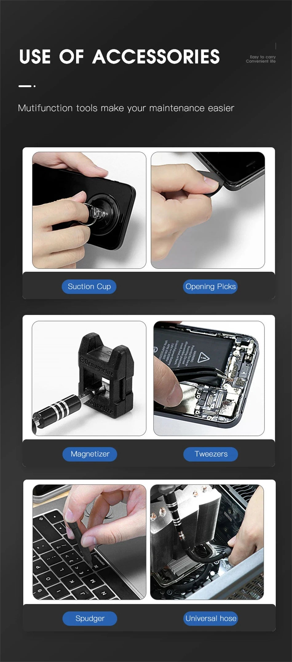115/117 in 1 Precision Screwdriver Set Magnetic Torx Hex Screw Driver Bits Professional Repair Tool Kit for iPhone Xiaomi Mac PC - Shoppiline