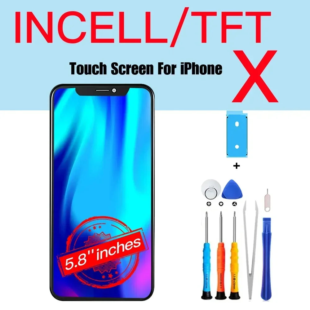 PINZHENG High Quality Display INCELL LCD OLED OEM AMOLED For iPhone XS MAX X XR 11 12 13 MINI PRO PROMAX Screen Replacement - Shoppiline