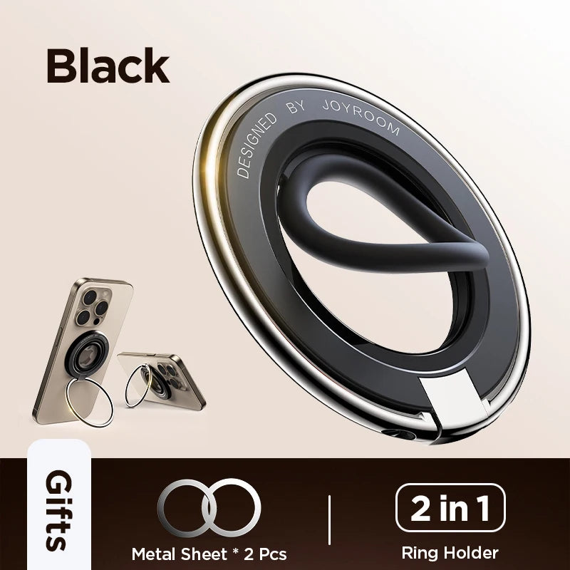 Joyroom Ring Phone Holder Colorful Magnetic Kickstand Silicone Ring Magnetic Phone Grip Holder Stand For iPhone Samsung Huawei - Shoppiline