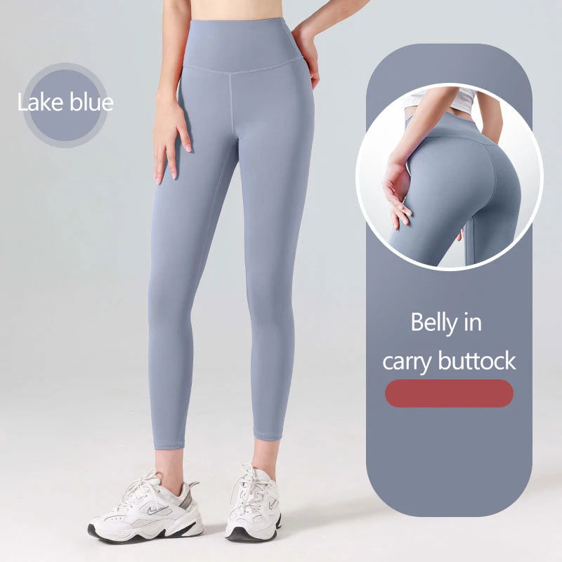 UPF50+Ribbed Yoga Pants High Waisted Gym_eggings Sport Women Fitness SeamlessFemale Legging Tummy Control RunningTraining Tights