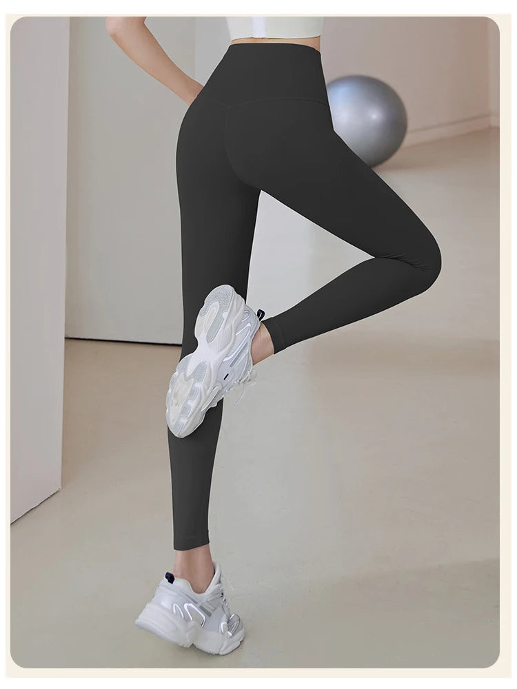 UPF50+Ribbed Yoga Pants High Waisted Gym_eggings Sport Women Fitness SeamlessFemale Legging Tummy Control RunningTraining Tights