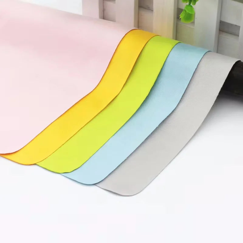 5 Pcs High Quality Microfiber Glasses Cleaning Cloth Chamois Glasses Cleaner For Lens Phone Screen Cleaning Wipes