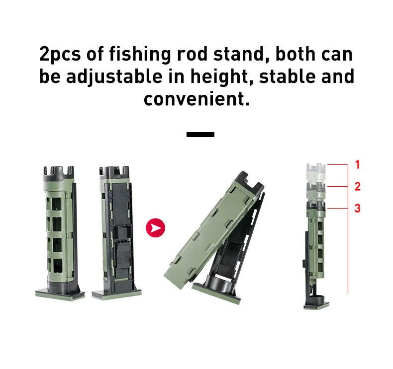 Large Fishing Tackle Box Multifunction Capacity Stand Rod Holder Cup Holder High Quality Plastic Egi Box Fishing Box - Shoppiline