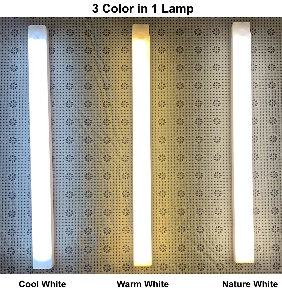 AITHEA PIR Motion Sensor LED Cabinet Light USB Rechargeable Induction Night Light Wireless Portable Detector Lamp for Hallway