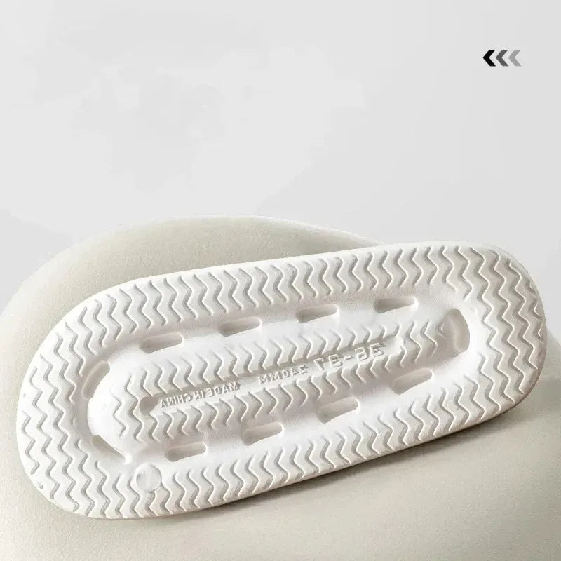 Cute Couple Pillow Slippers Female Bathroom Bath Non-slip  High Quality Soft  Sole Indoor Home Eva Thick Bottom Sandals