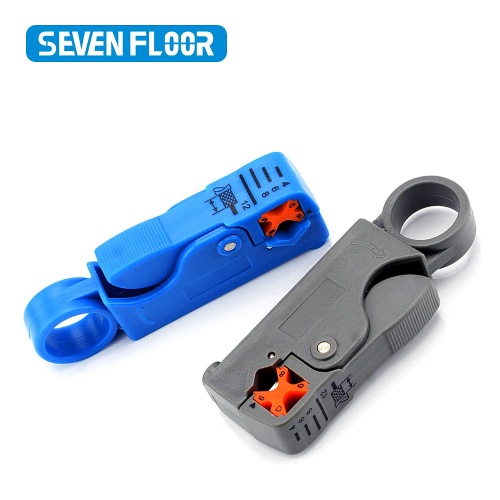 1PCS Ethernet Cable Stripper RJ45 Cat5 Cat6 Network Hand Tool Pliers Line UTP FTP Coax Coaxial Cutter Wire Stripping Tool