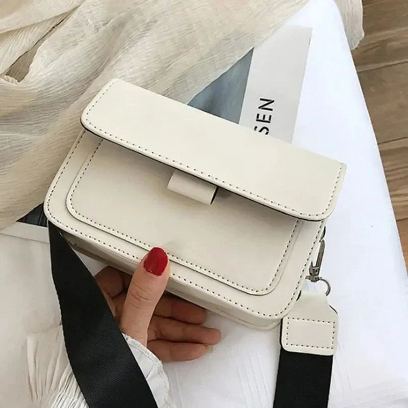 Women PU Leather Crossbody Bag Fashion Shoulder Messenger Handbag Small Flap Bag for Travel