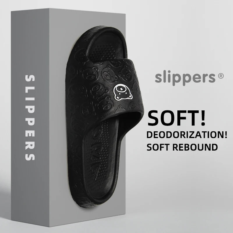 Non-Slip Slippers Female Outer Wear 2024 New Bathroom Indoor Home Sandals Female Summer Eva
