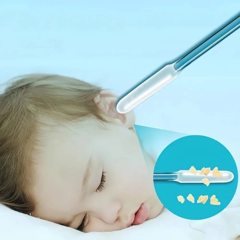Sticky Ear Digger Tool Spiral Ear Wax Cleaner Soft Not Hurt Ear Pick Digging Spoon Safe Ear Cleaning Cotton Swabs
