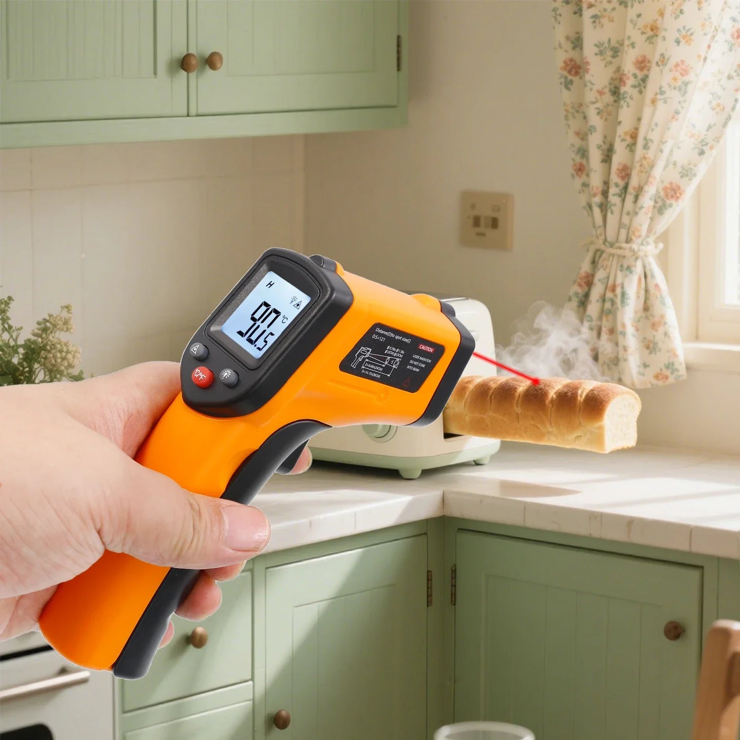 2026New Infrared Thermometer Handheld Temperature Gun Non-Contact Laser Heat Tester -50-400°C for Industrial Home Automobile Use