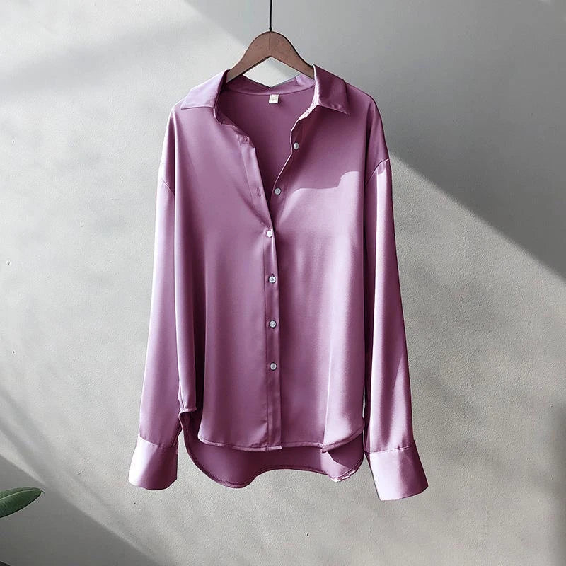 2025 Printemps Chemises et Blouses Nouveaux Cardigans Pullover Femme Haut Tricoté Coréen Manches Longues Revers Bouton Élégance Doux Manteaux Décontractés
