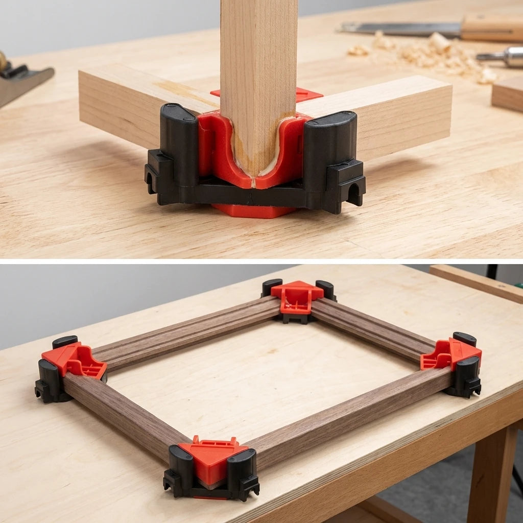Right Angle Clamp, 90 Degrees Corner Clamp, Picture Frame Holder, Glass Holder, DIY Woodworking Hand Tools