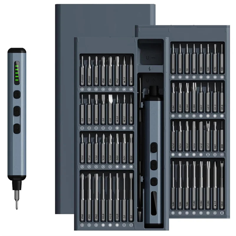 68 in 1 Electric Screwdriver Set 5 Torque Settings Precision Power Tool Magnetic Screw Driver Bits for iPhone Glasses Watch PC - Shoppiline