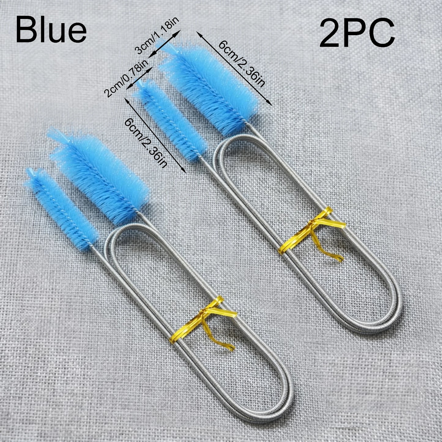 Aquarium Cleaning Brush for Water Filter Pump Lily Pipe Air Tube Hose Stainless Steel Fish Tank Brush Water Pump Accessories