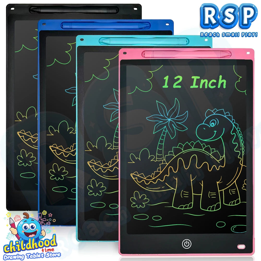 RSP 12 Inch LCD Drawing Board Electronic Writing Tablet Colorful Screen Doodle Board Educational toy For 3-8 Kids Birthday Gifts
