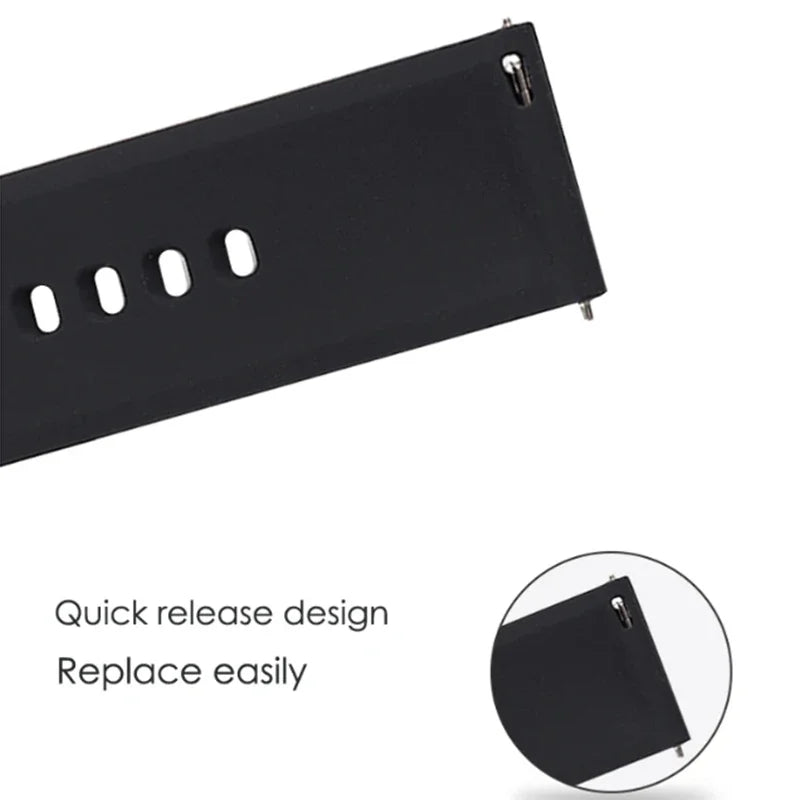 Hot Sell 20MM 22MM Silikon Uhrenarmband 20/22mm Universal Armbanduhrband für P22 Smartwatch & Andere Uhren Armband
