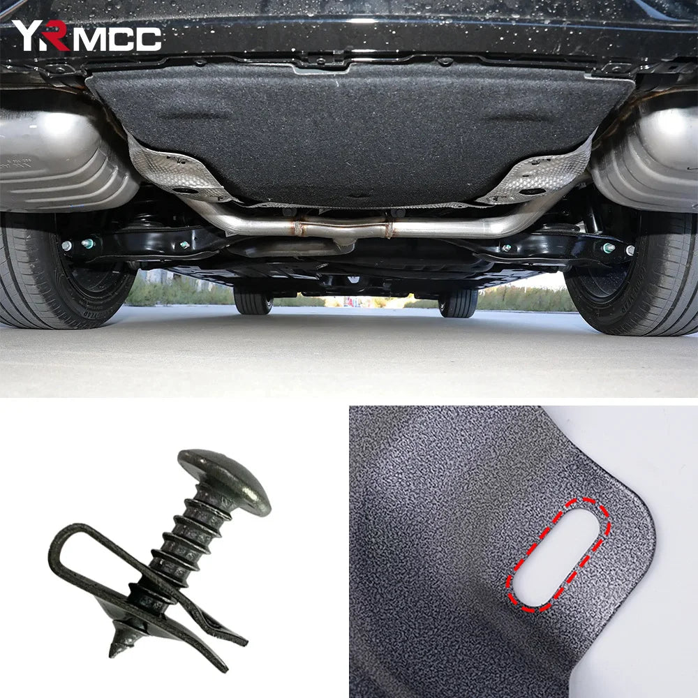 Car Fastener Clip U-Type Metal Screw Clips Kit for Undertray Splash Shield Guard Bumper Screws Auto Engine Cover Car Accessories