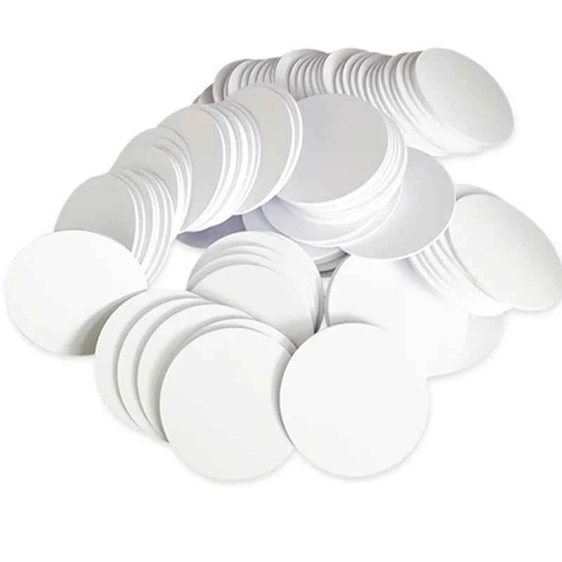 NFC Ntag215 13.56MHz NFC Coin Bonding Card Badge ISO/EC14443A 25mm Waterproof PVC 215 Electronic Tags