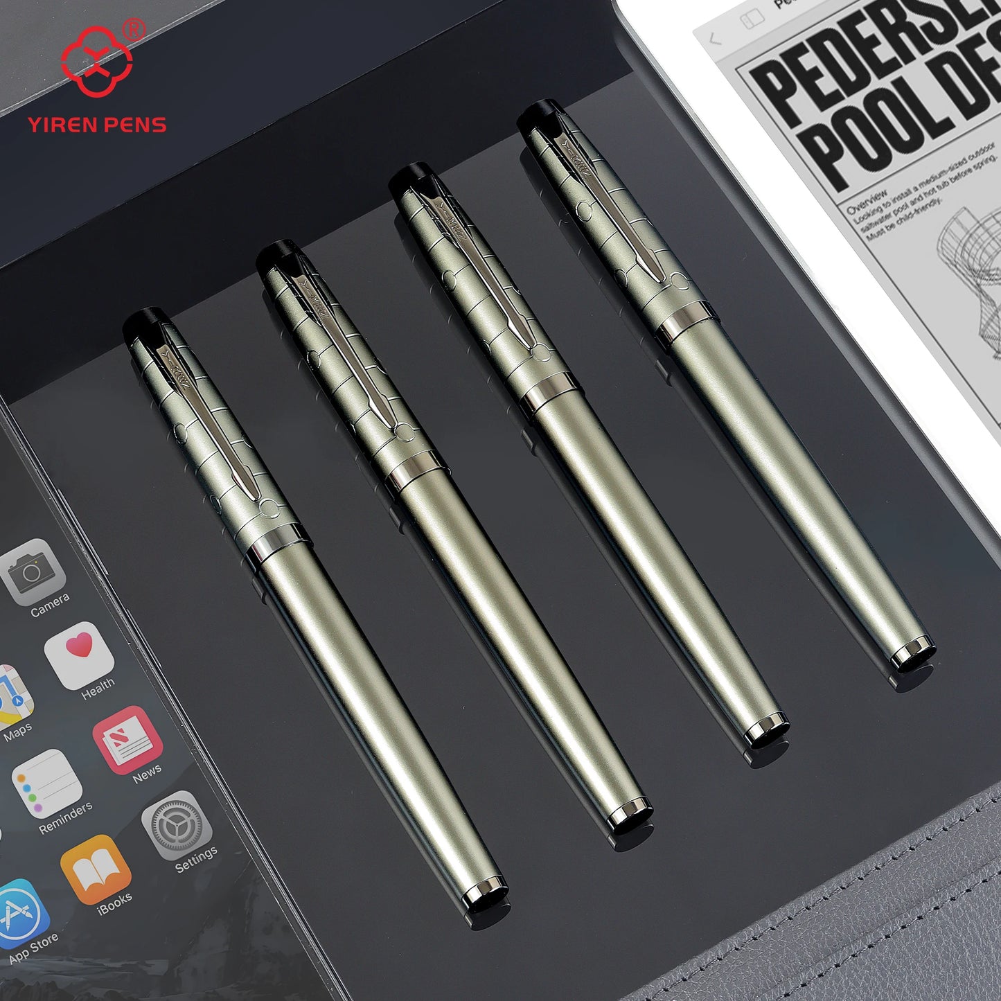 1 PC Fountain Pen, Stylish and Sturdy,Mechanical Feel,Metallic Touch,Luxury Pen,Professional Gunmetal Metal Pen,Gifting