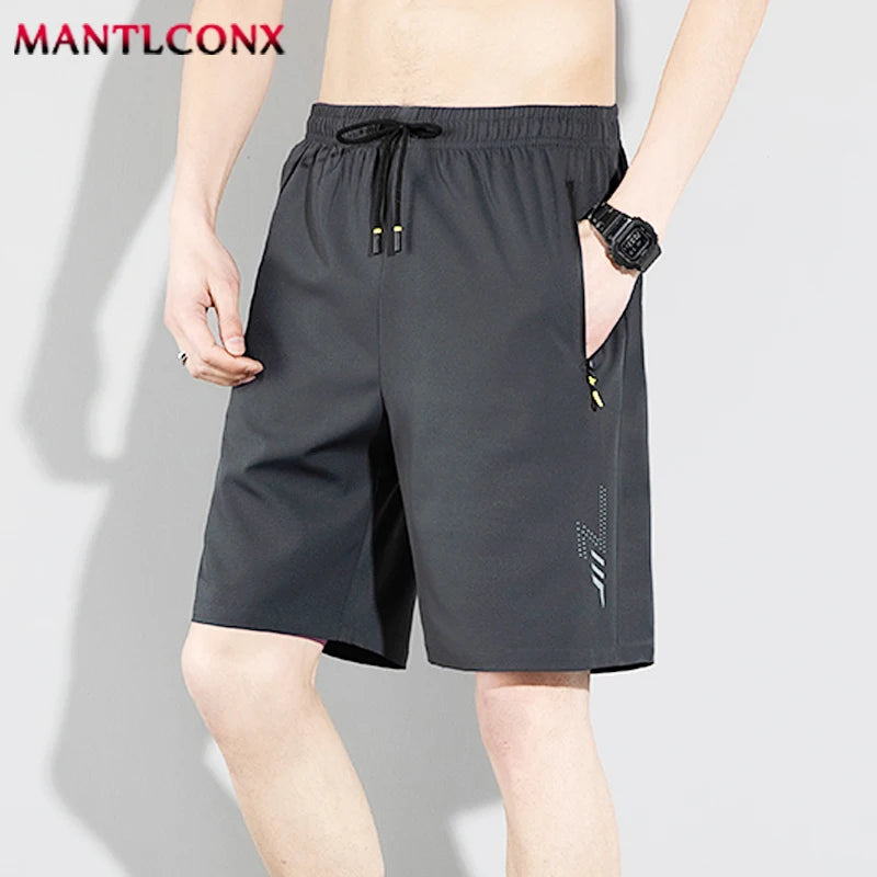 Men's Shorts Summer Football Soccer Sports Short Pants Breathable Drawstring Quick Dry Running Sports Shorts Men Jogging Bottom