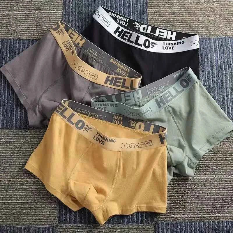 Men's Boxer Briefs Soft Comfortable Breathable Lightweight Daily Wear Male Underpants