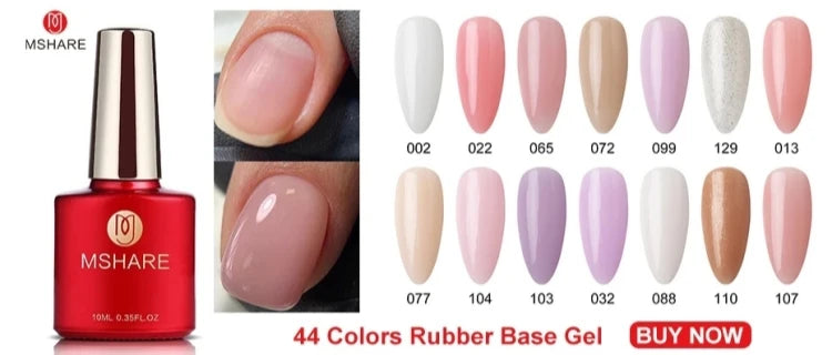 MSHARE Poly Nails Acryl Gel 60ml Builder UV Led Acrylgel Nagelverlängerungen Acryl Rosa Weiß Klar Acrylat HEMA TPO-freies Gel