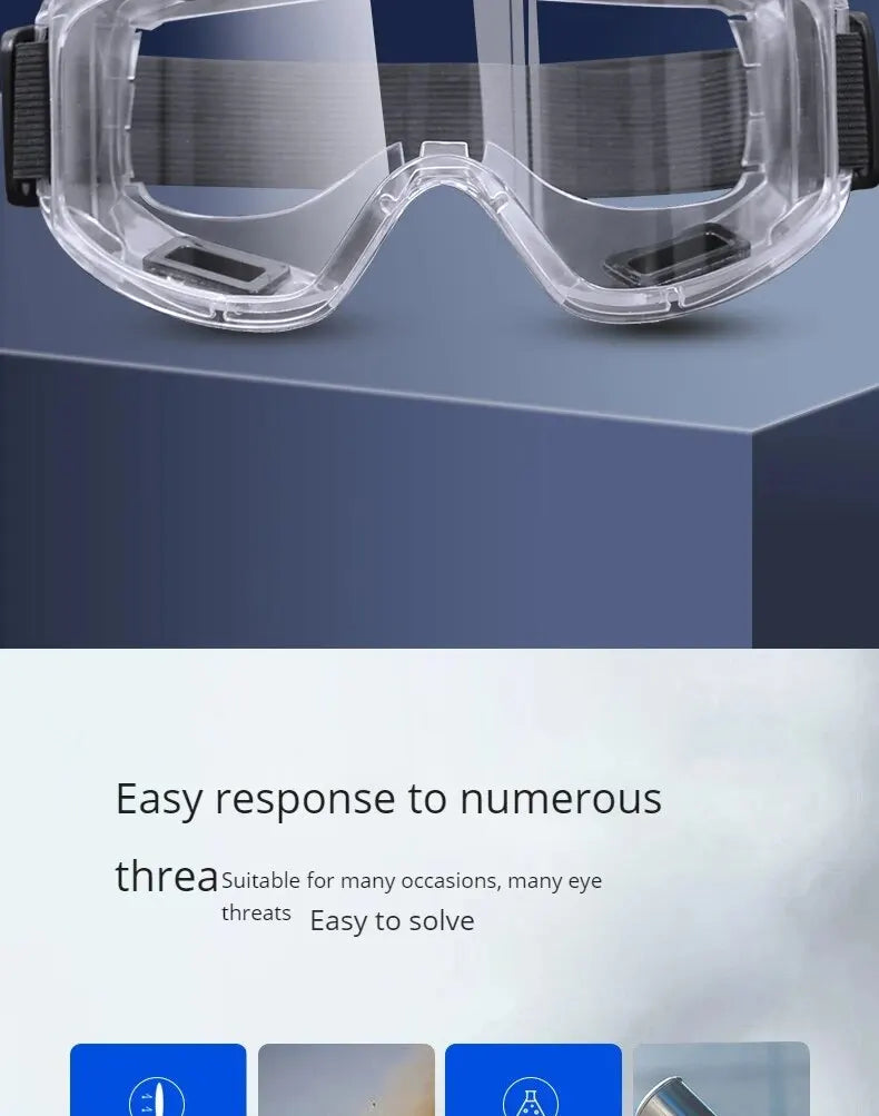 Goggles Splashproof Dustproof Windproof Sandproof Anti-fog Transparent Riding Skiing Sports Glasses