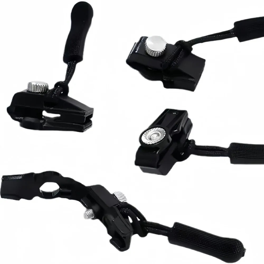 6/3pc Universal Zipper Lock Head Quick Installation Detachable Zipper Head for Jackets Luggage Bags Replacing Slider Lock Repair